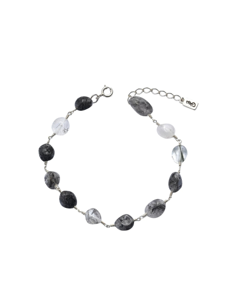 Браслет с камнями рутилового кварца Island Soul, цвет: серебро, 02-00-0719 купить онлайн