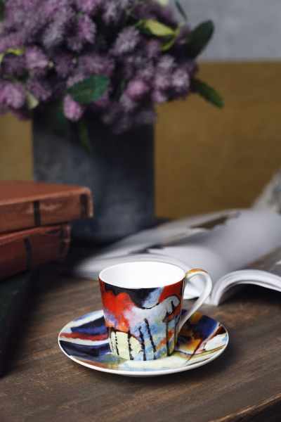 Кофейная пара Кандинский Пейзаж Арка, цвет: разноцветный 56812 купить онлайн