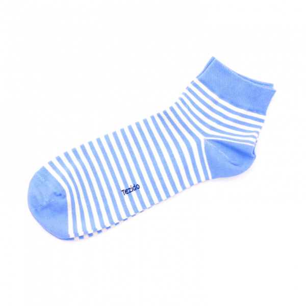 Короткие носки полосы Tezido, цвет: голубой Т2201 купить онлайн