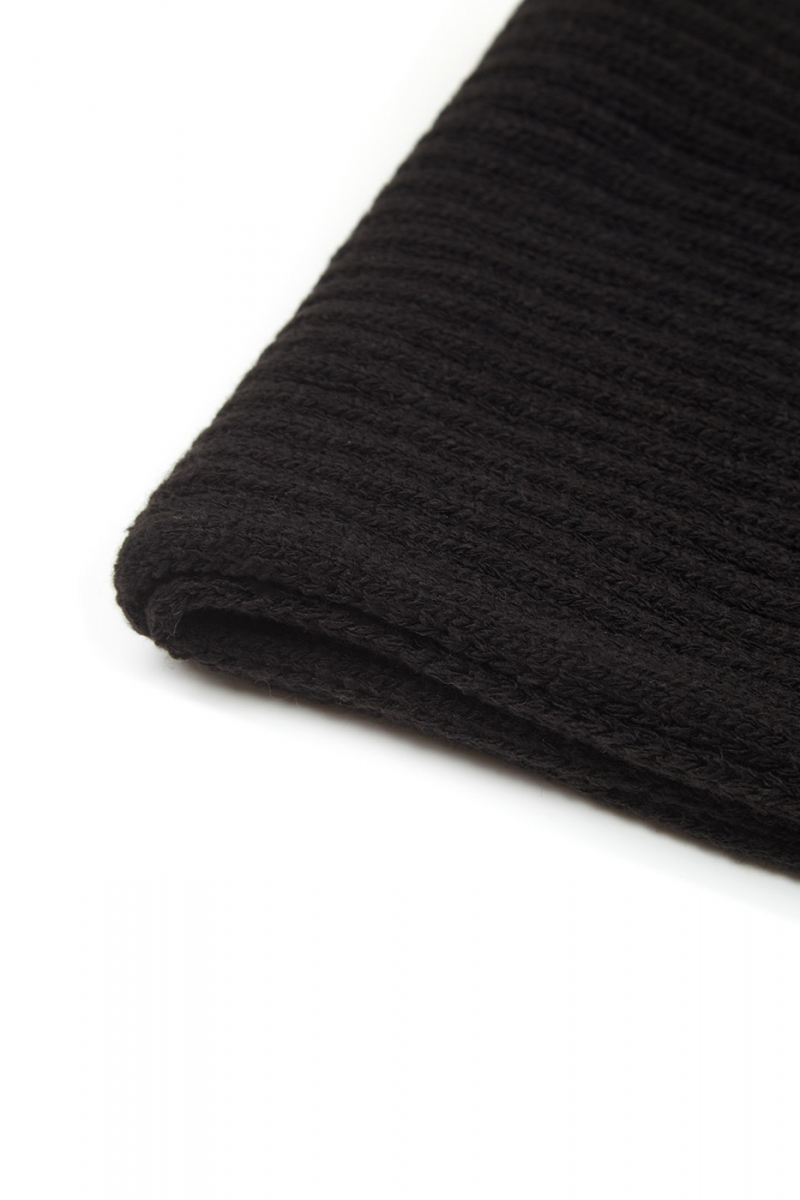 Набор: шапка и шарф (черный) (OS, черный)
