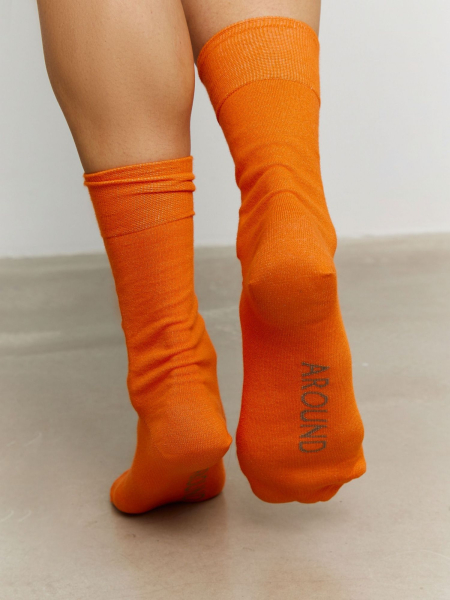 Носки AROUND AROUND, цвет: оранжевый 1_0102 купить онлайн