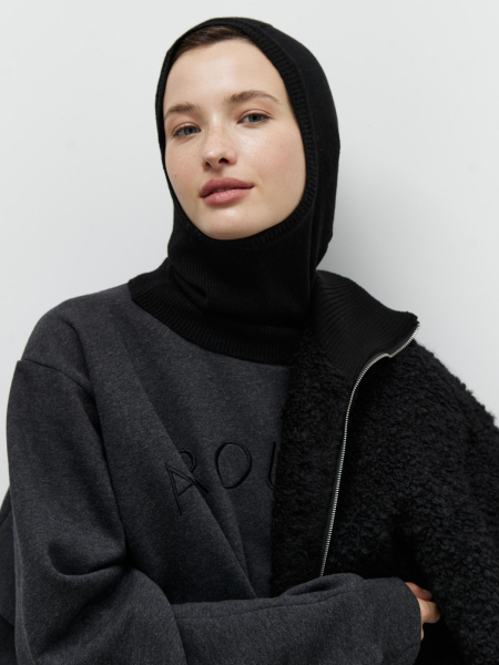 Балаклава из кашемира с мериносом AroundClothes&Knitwear  купить онлайн