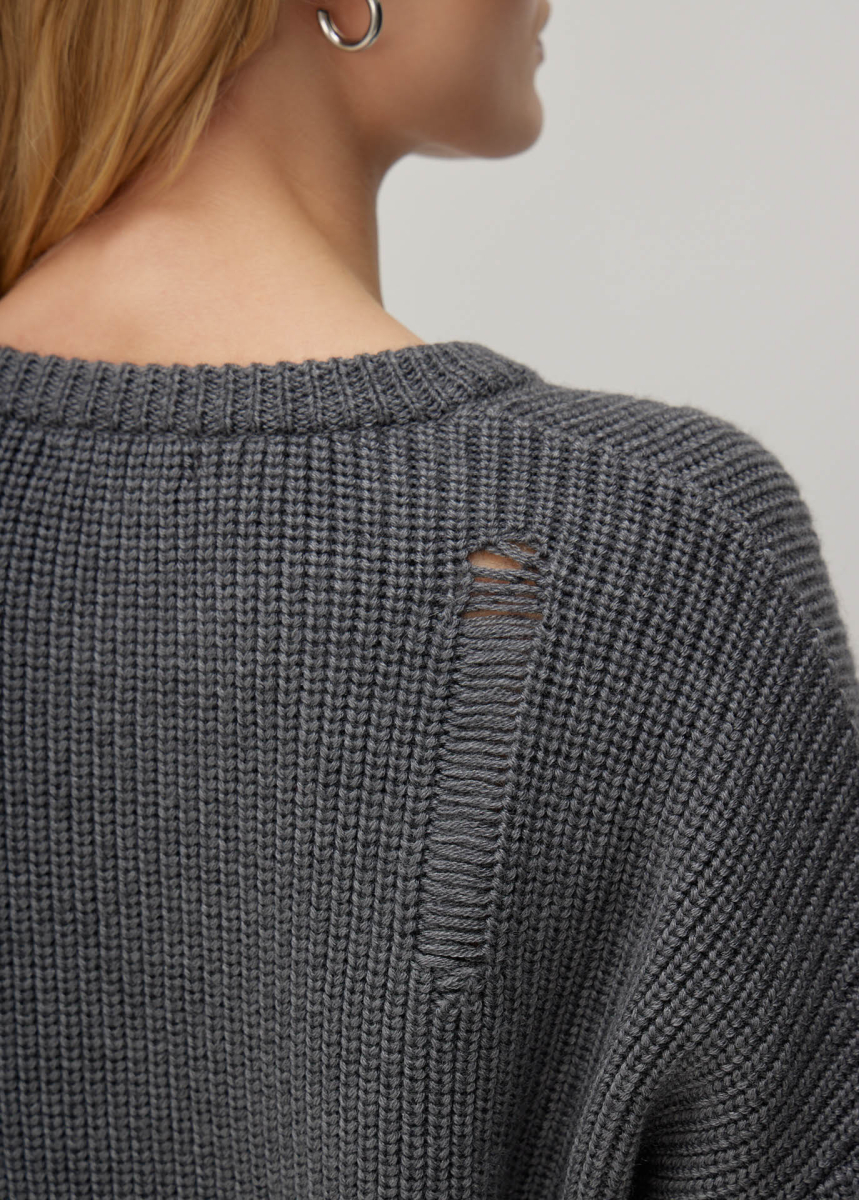 Объемный свитер в стиле гранж Nice One  купить онлайн