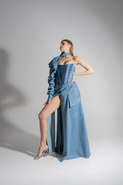 Юбка джинсовая MARINA MAX VISTERIYA corsets  купить онлайн