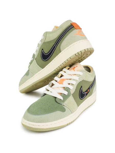 Кроссовки подростковые Jordan 1 Low "Sky J Light Olive" NKDADDYS SNEAKERS, цвет: зеленый FD9092-300 купить онлайн