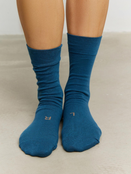 Носки AROUND AROUND, цвет: серо-синий 1_0103 купить онлайн