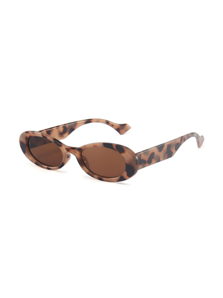 Солнцезащитные очки "SWIFT OVAL" VVIDNO, цвет: леопард VVbase.3.27 со скидкой купить онлайн