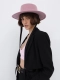 Шляпа канотье фетровая с завязками Canotier Кф8з цвет розовый купить онлайн