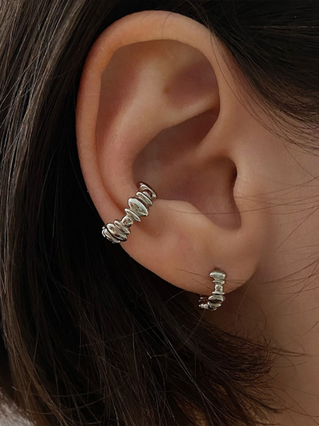 Серьги-кольца Ovals silver mini NEYAME, цвет: silver,  купить онлайн