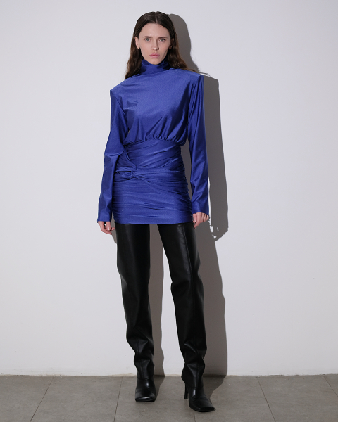 Платье с акцентными плечами ASYA SEMYONOVA со скидкой 00-00001322 купить онлайн