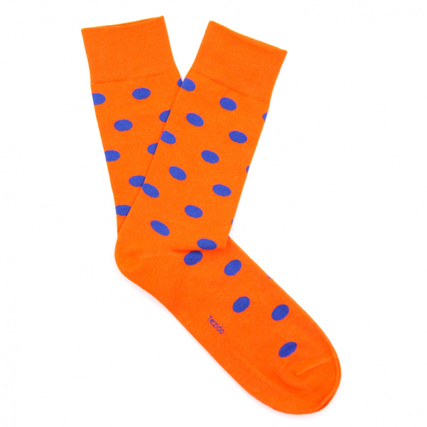 Носки круги Tezido, цвет: оранжевый  купить онлайн