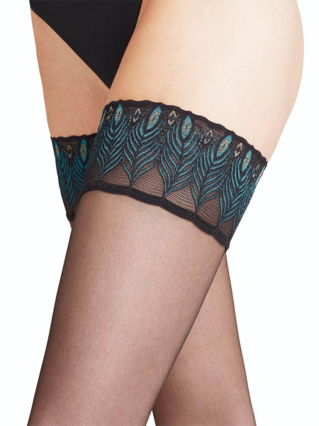 Чулки женские Stockings for women Lunelle 8 FALKE, цвет: черный 3009 41534 купить онлайн