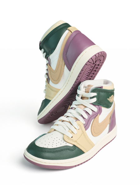 Кроссовки женские Jordan 1 High "Method of Make Galactic Jade" NKDADDYS SNEAKERS, цвет: разноцветный FB9891-300 купить онлайн