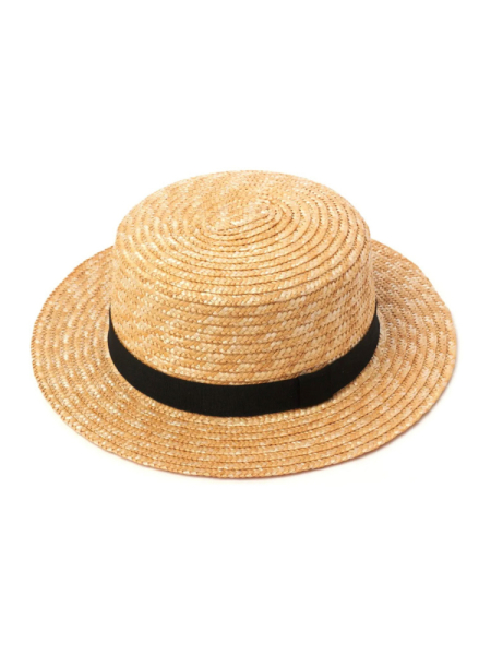 Шляпа канотье соломенная с лентой Canotier Кс7л л-черн купить онлайн