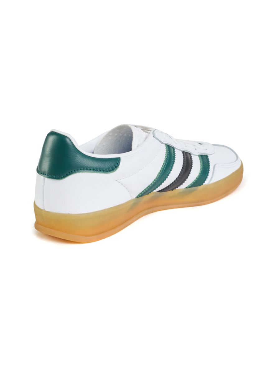 Кроссовки женские Adidas Gazelle Indoor "White Collegiate Green" NKDADDYS SNEAKERS, цвет: белый IE2957 |новая коллекция купить онлайн