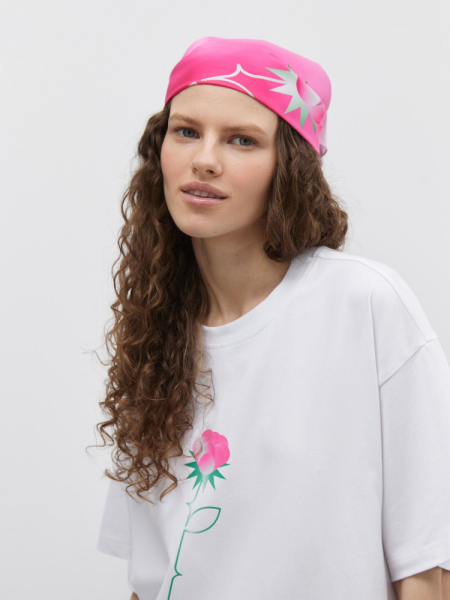 Платок с розой by Саша Посох AroundClothes&Knitwear  купить онлайн