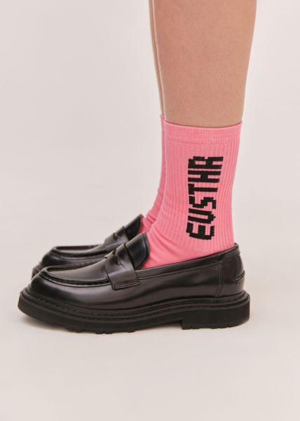 Носки длинные EVSTHR/GAME 69 Eve&Esther, цвет: розовый AW23-3157 купить онлайн
