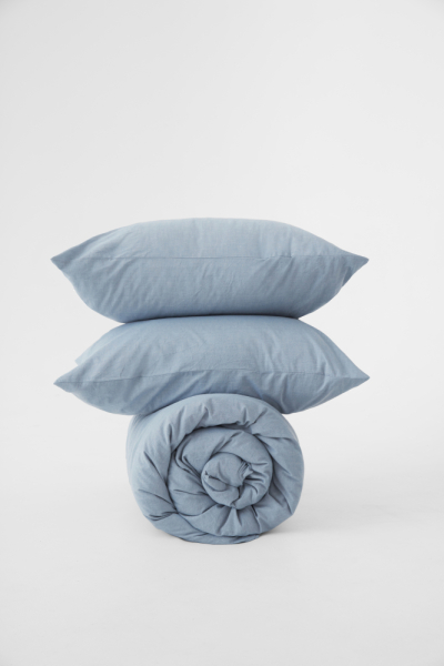 Комплект постельного белья Melange Blue-gray MORФEUS, цвет: melange blue-gray  со скидкой купить онлайн