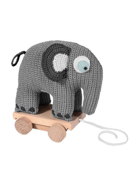 Вязаный слон на колесах Sebra Fanto Bunny Hill  купить онлайн