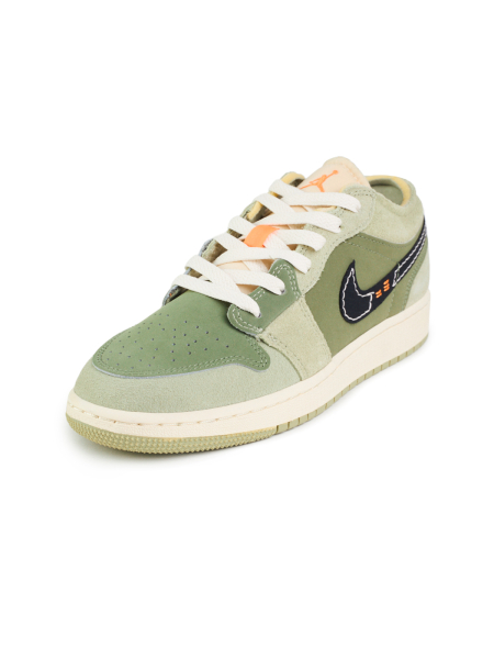 Кроссовки подростковые Jordan 1 Low "Sky J Light Olive" NKDADDYS SNEAKERS, цвет: зеленый FD9092-300 купить онлайн