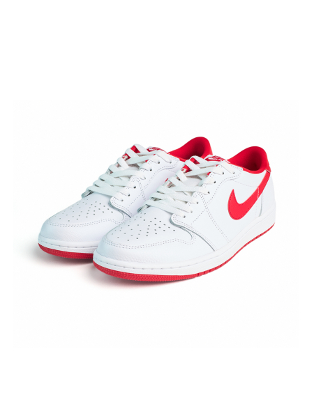 Кроссовки мужские Jordan 1 Low OG "University Red" NKDADDYS SNEAKERS, цвет: белый CZ0790-161 купить онлайн