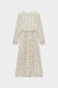 Платье макси из атласа с подплечниками Mollis, цвет: белый/черный, 13-09-2762/3 со скидкой купить онлайн