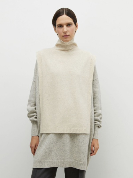 Манишка удлиненная из смесового кашемира AroundClothes&Knitwear  купить онлайн