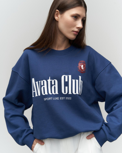 Свитшот Race Blue Aváta Club  купить онлайн