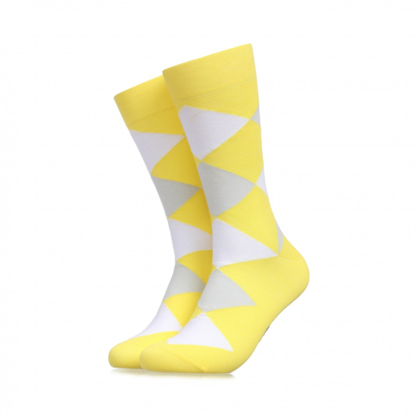 Носки ромбы лайт Tezido, цвет: Желтый Т2175 купить онлайн