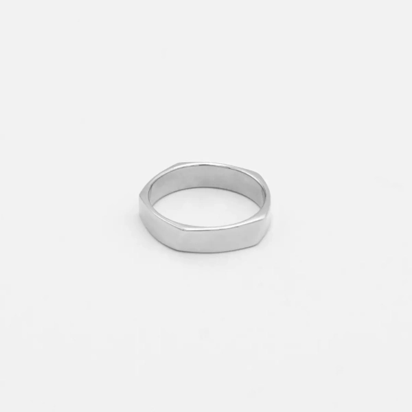 Кольцо с гранями Mead Darkrain, цвет: серебро, VD4002 купить онлайн
