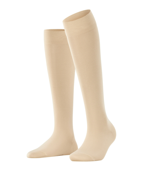 Гольфы женские Cotton Touch Women Knee-high Socks FALKE, цвет: бежевый 4011 46605 купить онлайн
