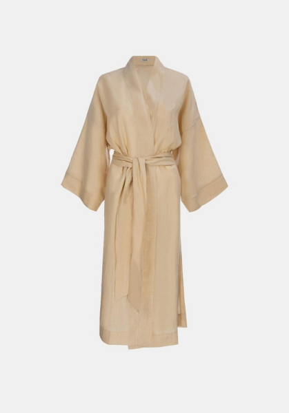 Льняное платье кимоно миди ПАЧЕ  купить онлайн