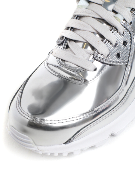 Кроссовки женские Nike Air Max 90 SP "Metallic Pack - Chrome" NKDADDYS SNEAKERS, цвет: серебристый, CQ6639-001 со скидкой купить онлайн