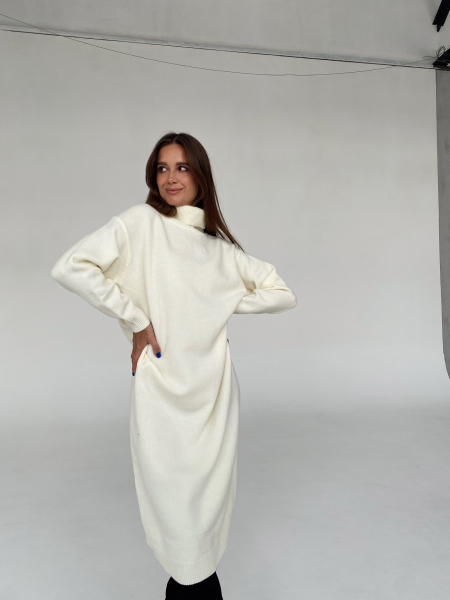 Платье с кашемиром средней длины Ricoco  купить онлайн