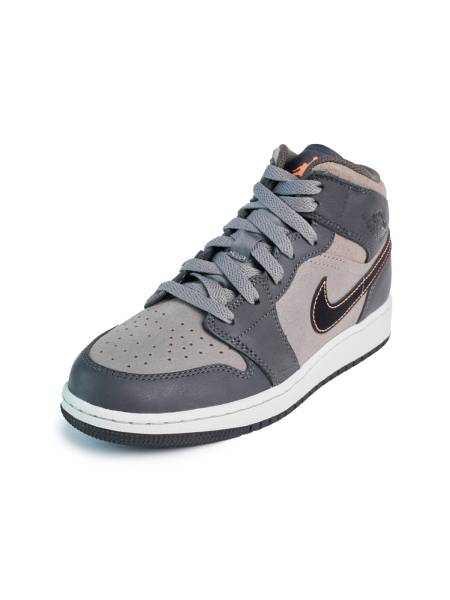 Кроссовки подростковые Jordan 1 Mid SE "Night Stadium" NKDADDYS SNEAKERS, цвет: серый FQ8341-017 купить онлайн