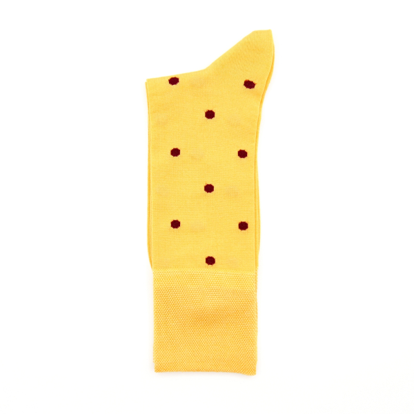 Носки Tezido Luxury Mercerized Cotton Dots Tezido, цвет: Желтый Т1007 купить онлайн