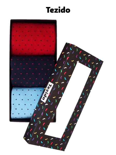 Подарочный набор из 3 пар носков Tezido Н033 (6029) купить онлайн