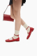 Туфли из микрофибры с ремешками Lera Nena, цвет: Бордовый LNU.104.14826.330 купить онлайн