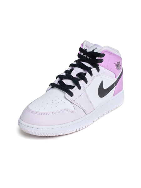 Кроссовки подростковые Jordan 1 Mid "Barely Grape" NKDADDYS SNEAKERS, цвет: фиолетовый DQ8423-501 купить онлайн