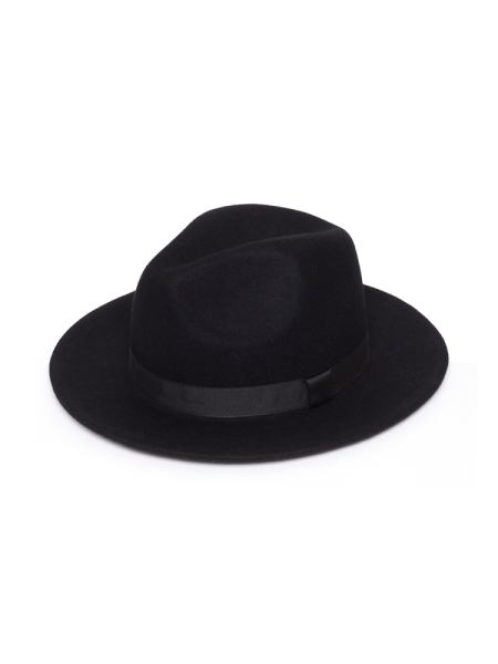 Шляпа федора фетровая с лентой Canotier  купить онлайн