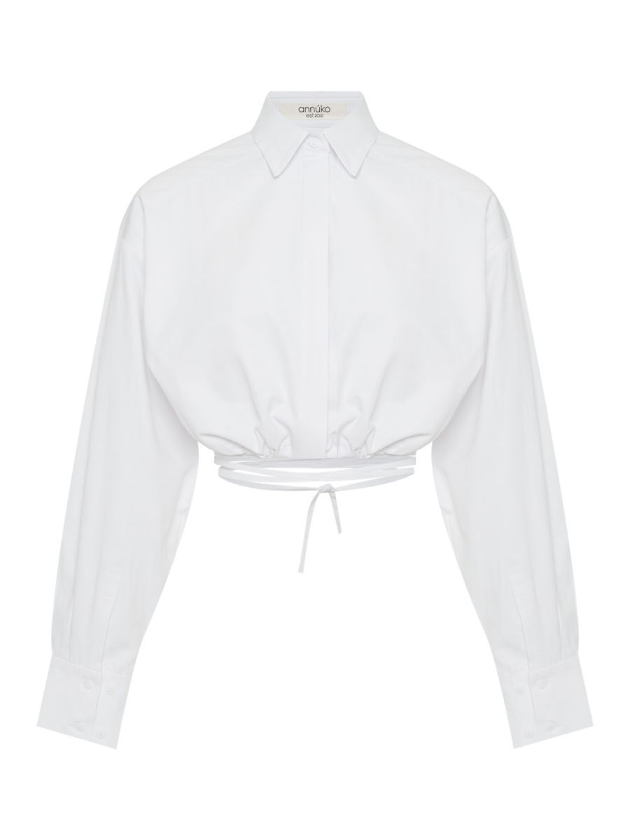 Рубашка crop white annúko ANN23WHT330 купить онлайн