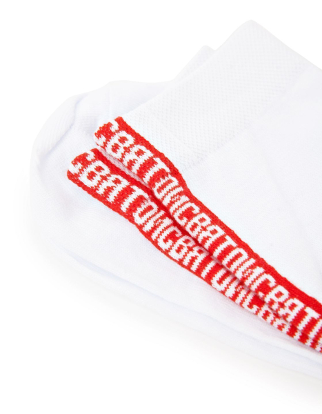 Носки с красной полосой СВЯТОЙ SVYATAYA, цвет: белый  купить онлайн