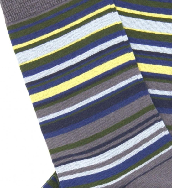 Носки "Multistripe" Tezido, цвет: графитовый Т46 купить онлайн