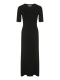 Платье в резинку с открытой спиной (Черный) (OS, черный)
