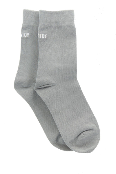 Носки SVYATOY с вышивкой SVYATAYA, цвет: серый 17863 купить онлайн